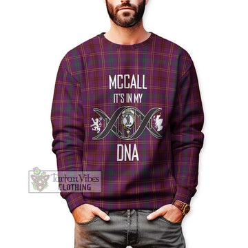 McCall (Caithness) Tartan Sweatshirt with Family Crest DNA In Me Style Unisex - Tartan Vibes Clothing