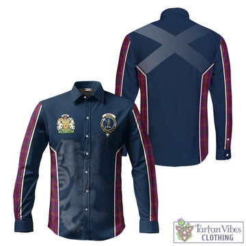 McCall (Caithness) Tartan Long Sleeve Button Up Shirt with Family Crest and Lion Rampant Vibes Sport Style Men's Shirt - Tartan Vibes Clothing