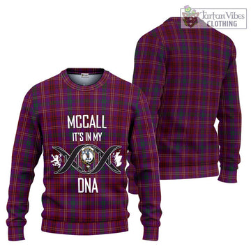 McCall (Caithness) Tartan Ugly Sweater with Family Crest DNA In Me Style Unisex - Tartan Vibes Clothing