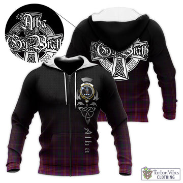 McCall (Caithness) Tartan Knitted Hoodie Featuring Alba Gu Brath Family Crest Celtic Inspired Unisex - Tartan Vibes Clothing