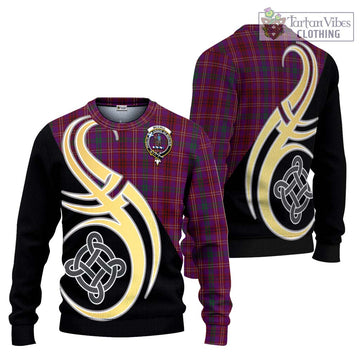 McCall (Caithness) Tartan Ugly Sweater with Family Crest and Celtic Symbol Style Unisex - Tartan Vibes Clothing
