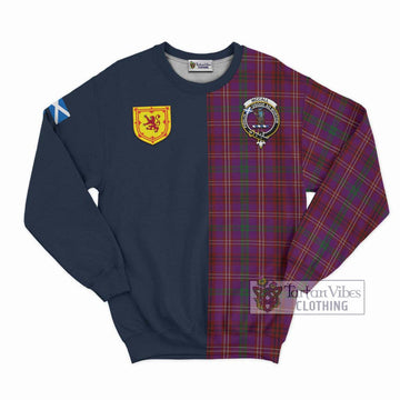 McCall (Caithness) Tartan Sweatshirt Alba with Scottish Lion Royal Arm Half Style Unisex - Tartan Vibes Clothing