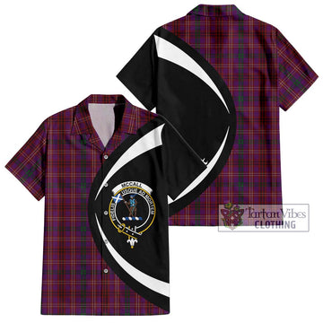 McCall (Caithness) Tartan Hawaiian Shirt with Family Crest Circle Style Kid - Tartan Vibes Clothing