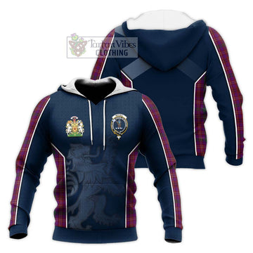 McCall (Caithness) Tartan Knitted Hoodie with Family Crest and Lion Rampant Vibes Sport Style Unisex Knitted Pullover Hoodie - Tartan Vibes Clothing