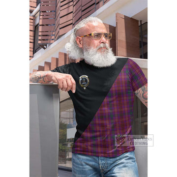 McCall (Caithness) Tartan Cotton T-shirt with Family Crest and Military Logo Style Men's Shirt - Tartan Vibes Clothing