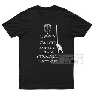 McCall (Caithness) Clan Men's T-Shirt: Keep Calm and Let the Clan Handle It Caber Toss Highland Games Style 4XL - 2D-tartanvibesclothing
