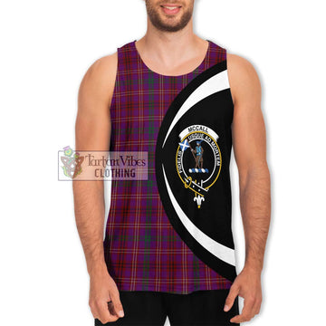 McCall (Caithness) Tartan Men's Tank Top with Family Crest Circle Style Men - Tartan Vibes Clothing
