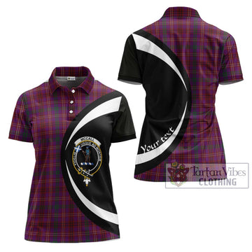 McCall (Caithness) Tartan Women's Polo Shirt with Family Crest Circle Style Women - Tartan Vibes Clothing
