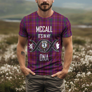 McCall (Caithness) Tartan T-Shirt with Family Crest DNA In Me Style Kid's Shirt - Tartan Vibes Clothing