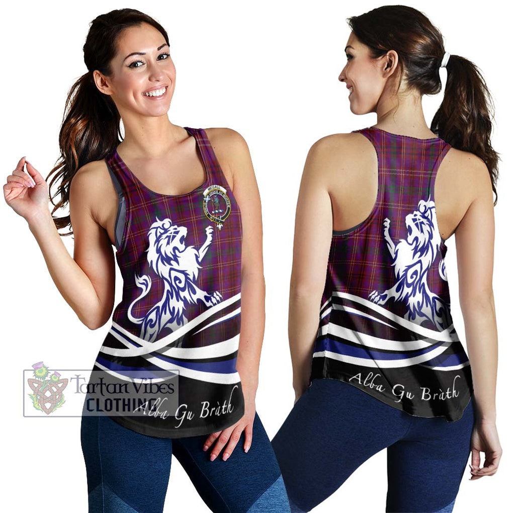 McCall (Caithness) Tartan Women's Racerback Tanks with Alba Gu Brath Regal Lion Emblem 4XL - Tartan Vibes Clothing