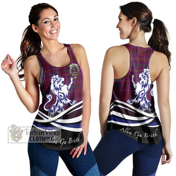 McCall (Caithness) Tartan Women's Racerback Tanks with Alba Gu Brath Regal Lion Emblem 4XL - Tartan Vibes Clothing