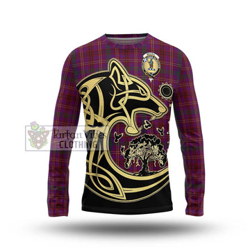 McCall (Caithness) Tartan Long Sleeve T-Shirt with Family Crest Celtic Wolf Style Unisex - Tartan Vibes Clothing