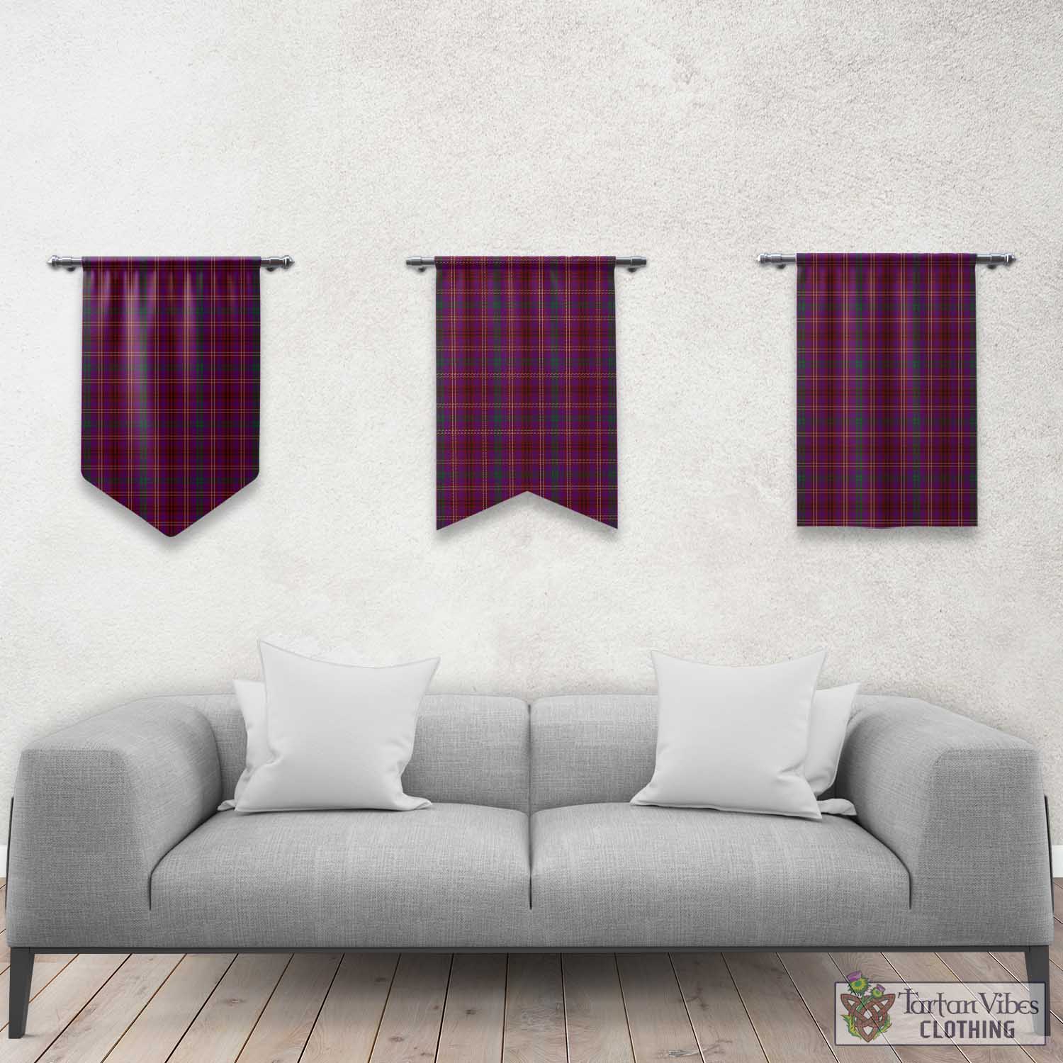 McCall (Caithness) Tartan Gonfalon, Tartan Banner Rectangle - Tartan Vibes Clothing