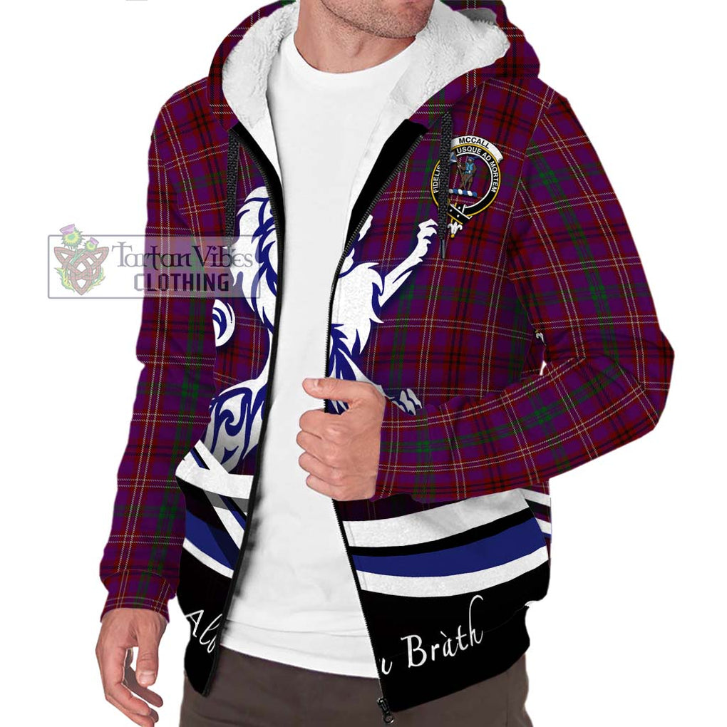 McCall (Caithness) Tartan Sherpa Hoodie with Alba Gu Brath Regal Lion Emblem Unisex S - Tartan Vibes Clothing