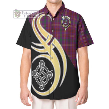 McCall (Caithness) Tartan Hawaiian Shirt with Family Crest and Celtic Symbol Style Kid - Tartan Vibes Clothing