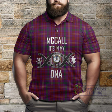 McCall (Caithness) Tartan Polo Shirt with Family Crest DNA In Me Style Kid - Tartan Vibes Clothing