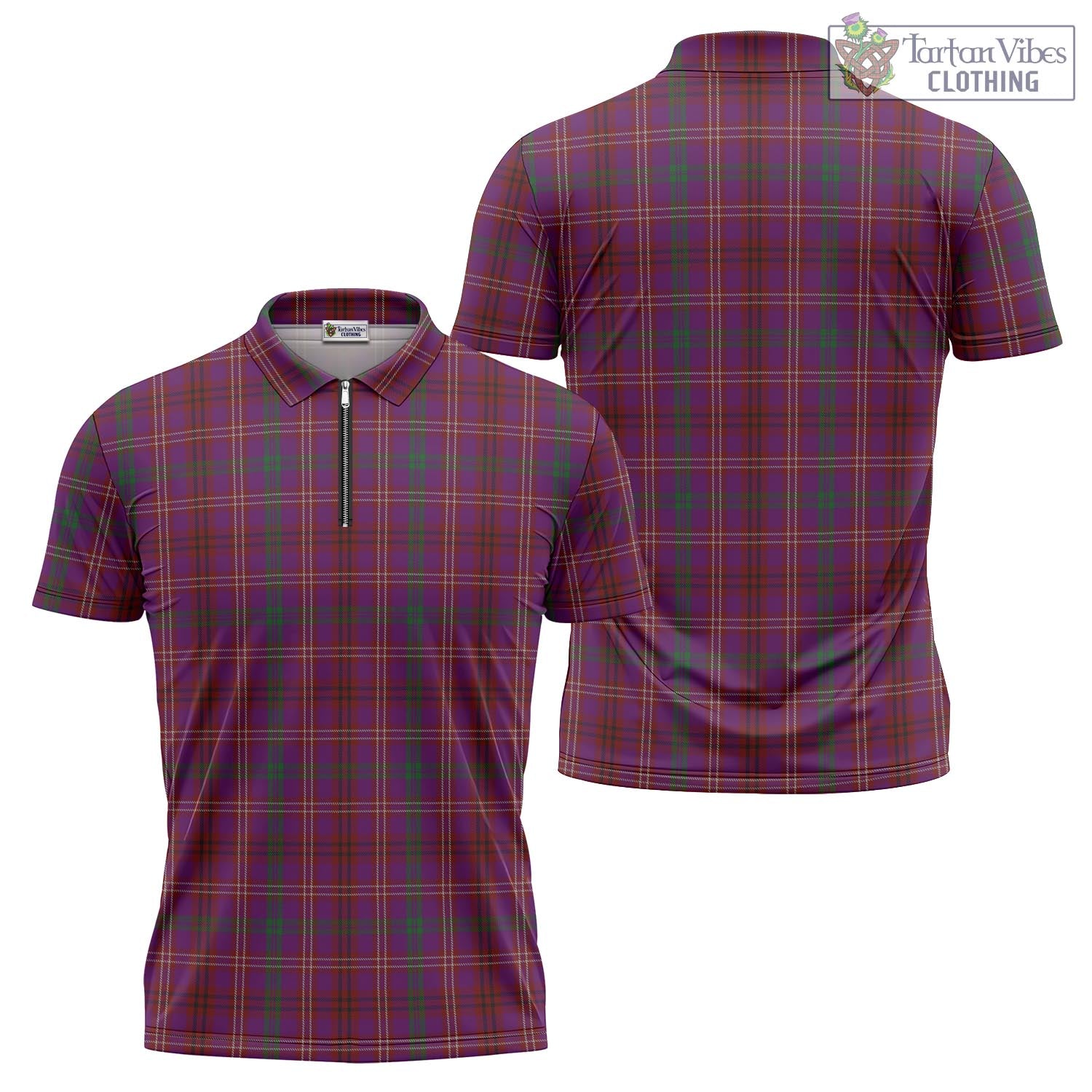 McCall (Caithness) Tartan Zipper Polo Shirt Unisex - Tartan Vibes Clothing