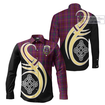 McCall (Caithness) Tartan Long Sleeve Button Shirt with Family Crest and Celtic Symbol Style Men's Shirt S - Tartan Vibes Clothing