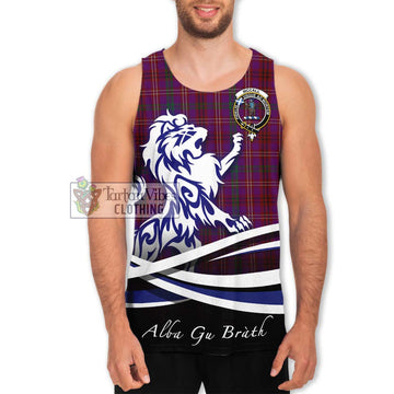 McCall (Caithness) Tartan Men's Tank Top with Alba Gu Brath Regal Lion Emblem Men - Tartan Vibes Clothing