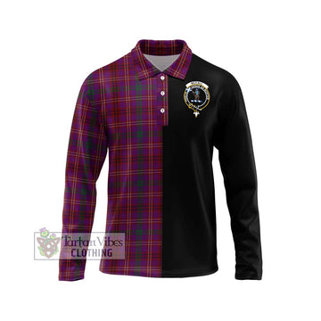 McCall (Caithness) Tartan Long Sleeve Polo Shirt with Family Crest and Half Of Me Style Unisex - Tartan Vibes Clothing