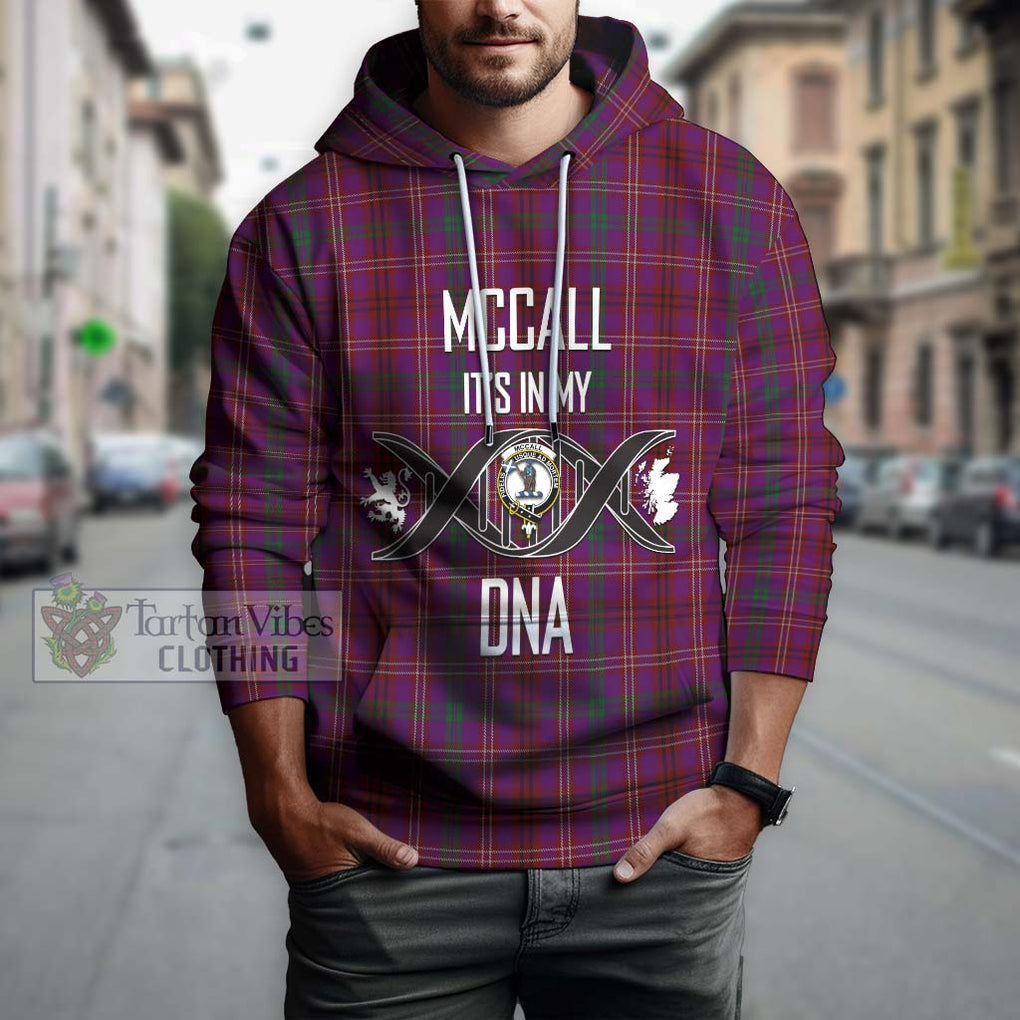 McCall (Caithness) Tartan Hoodie with Family Crest DNA In Me Style Pullover Hoodie - Tartan Vibes Clothing