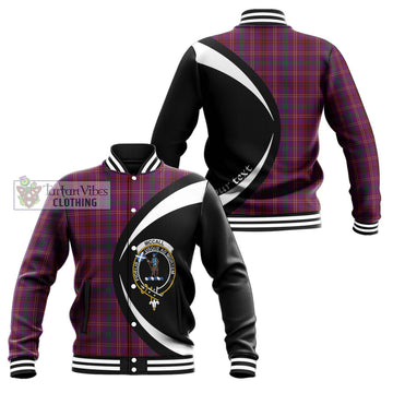 McCall (Caithness) Tartan Baseball Jacket with Family Crest Circle Style Unisex - Tartan Vibes Clothing