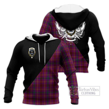 McCall (Caithness) Tartan Knitted Hoodie with Family Crest and Military Logo Style Unisex Knitted Pullover Hoodie - Tartan Vibes Clothing
