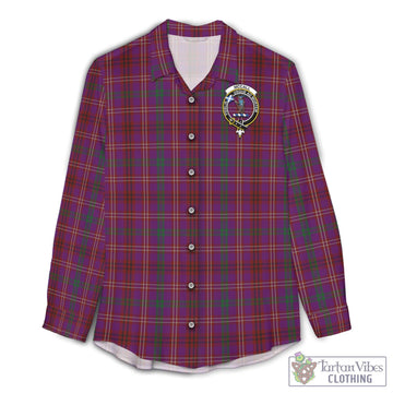 McCall (Caithness) Tartan Women's Casual Shirt with Family Crest Female - Tartan Vibes Clothing