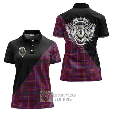 McCall (Caithness) Tartan Women's Polo Shirt with Family Crest and Military Logo Style Women - Tartan Vibes Clothing