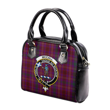 McCall (Caithness) Tartan Shoulder Handbags with Family Crest