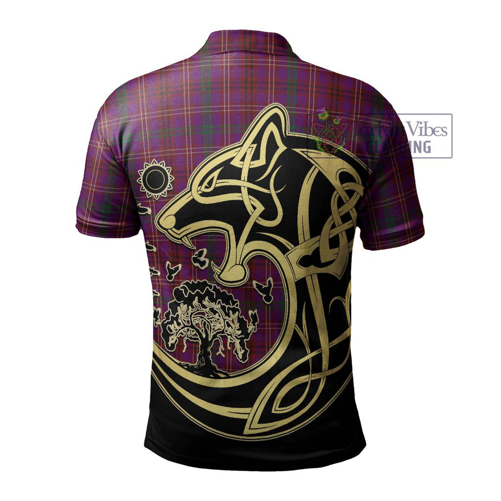 McCall (Caithness) Tartan Polo Shirt with Family Crest Celtic Wolf Style - Tartan Vibes Clothing
