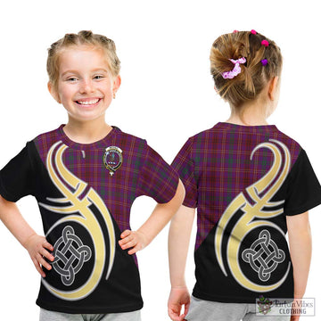 McCall (Caithness) Tartan Kid T-Shirt with Family Crest and Celtic Symbol Style - Tartan Vibes Clothing