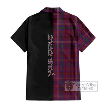McCall (Caithness) Tartan Hawaiian Shirt with Family Crest and Half Of Me Style - Tartan Vibes Clothing