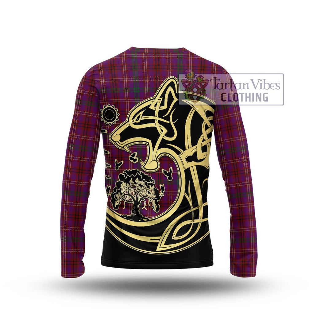 McCall (Caithness) Tartan Long Sleeve T-Shirt with Family Crest Celtic Wolf Style - Tartan Vibes Clothing