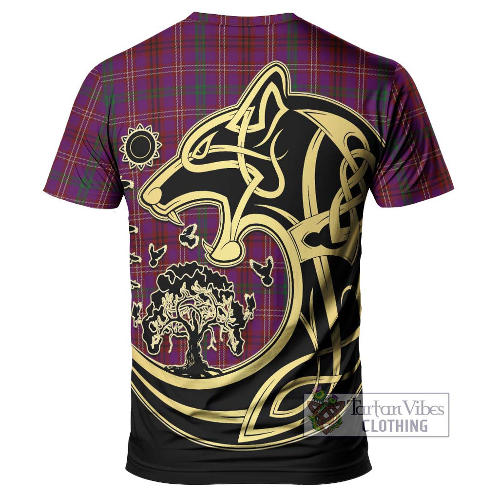 McCall (Caithness) Tartan T-Shirt with Family Crest Celtic Wolf Style - Tartan Vibes Clothing