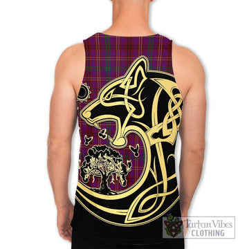 McCall (Caithness) Tartan Men's Tank Top with Family Crest Celtic Wolf Style - Tartan Vibes Clothing