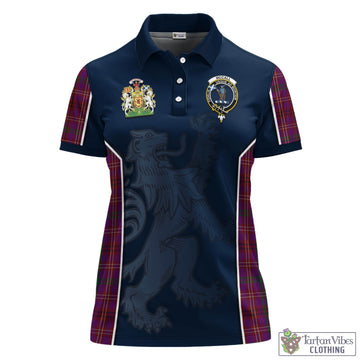 McCall (Caithness) Tartan Women's Polo Shirt with Family Crest and Lion Rampant Vibes Sport Style - Tartan Vibes Clothing