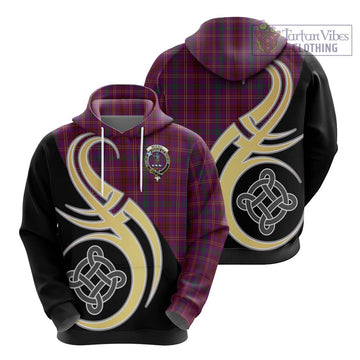 McCall (Caithness) Tartan Hoodie with Family Crest and Celtic Symbol Style - Tartan Vibes Clothing
