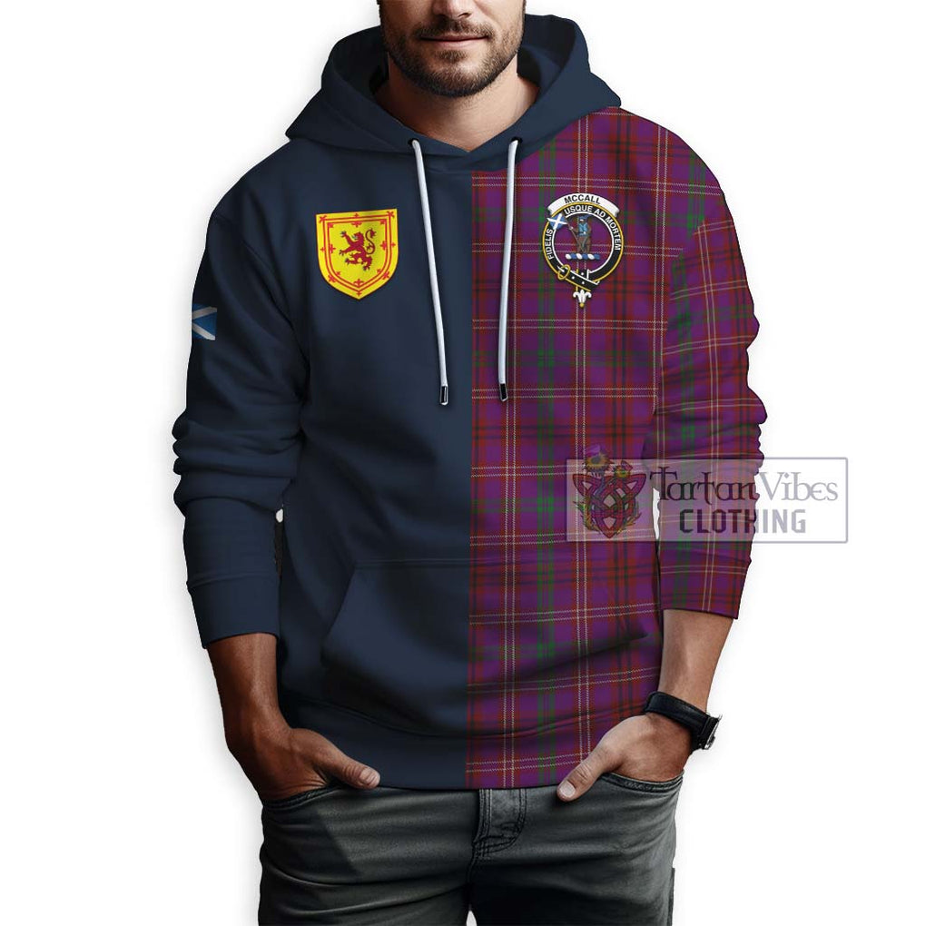 McCall (Caithness) Tartan Hoodie Alba with Scottish Lion Royal Arm Half Style - Tartan Vibes Clothing