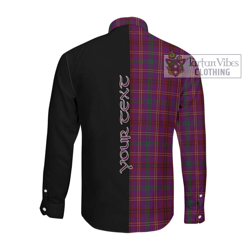 McCall (Caithness) Tartan Long Sleeve Button Shirt with Family Crest and Half Of Me Style Men's Shirt - Tartanvibesclothing Shop