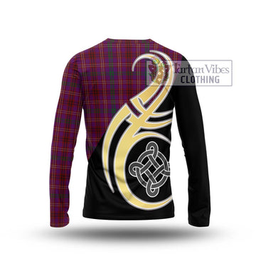McCall (Caithness) Tartan Long Sleeve T-Shirt with Family Crest and Celtic Symbol Style - Tartan Vibes Clothing