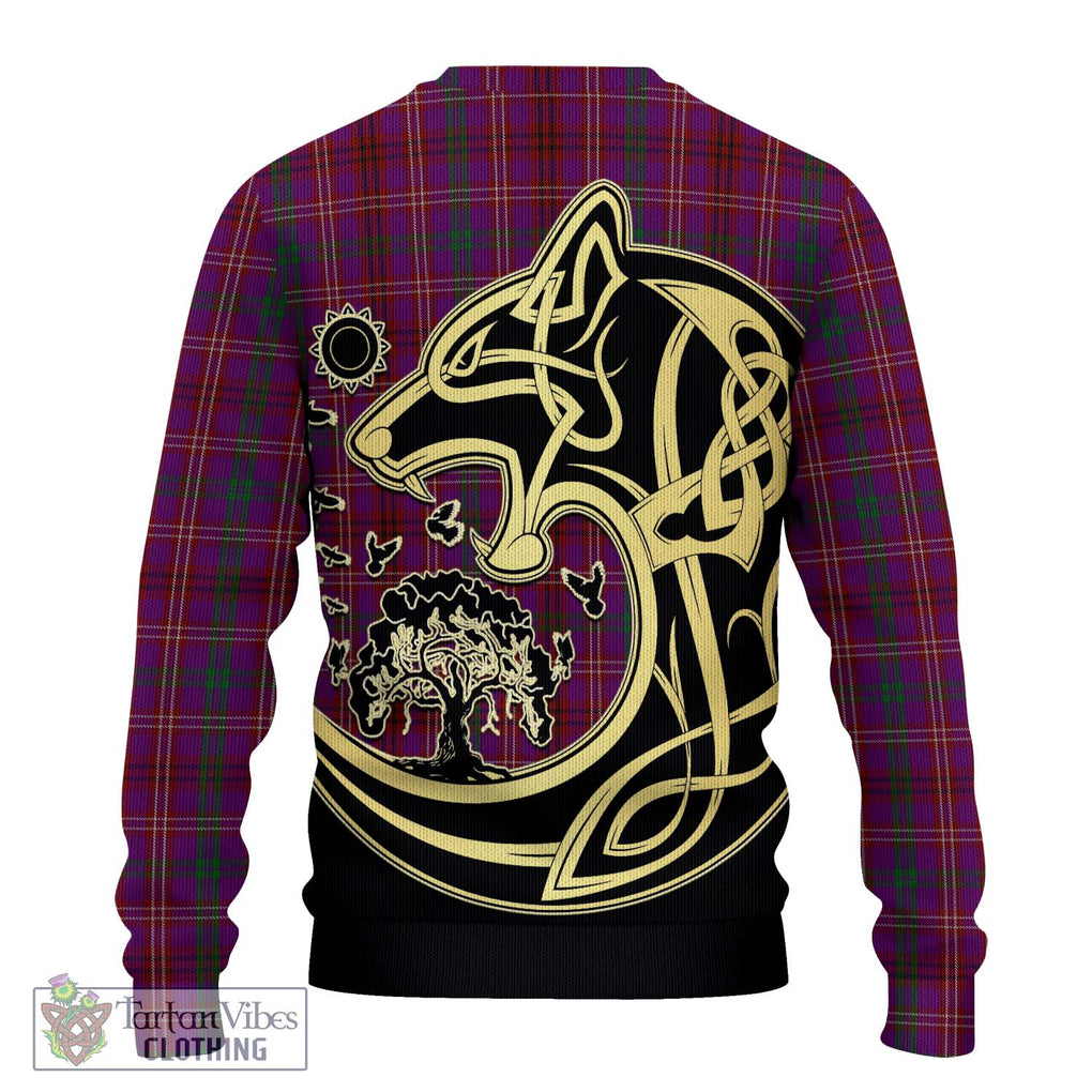 McCall (Caithness) Tartan Ugly Sweater with Family Crest Celtic Wolf Style - Tartan Vibes Clothing
