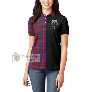 McCall (Caithness) Tartan Women's Polo Shirt with Family Crest and Half Of Me Style - Tartan Vibes Clothing