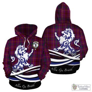 McCall (Caithness) Tartan Hoodie with Alba Gu Brath Regal Lion Emblem - Tartan Vibes Clothing