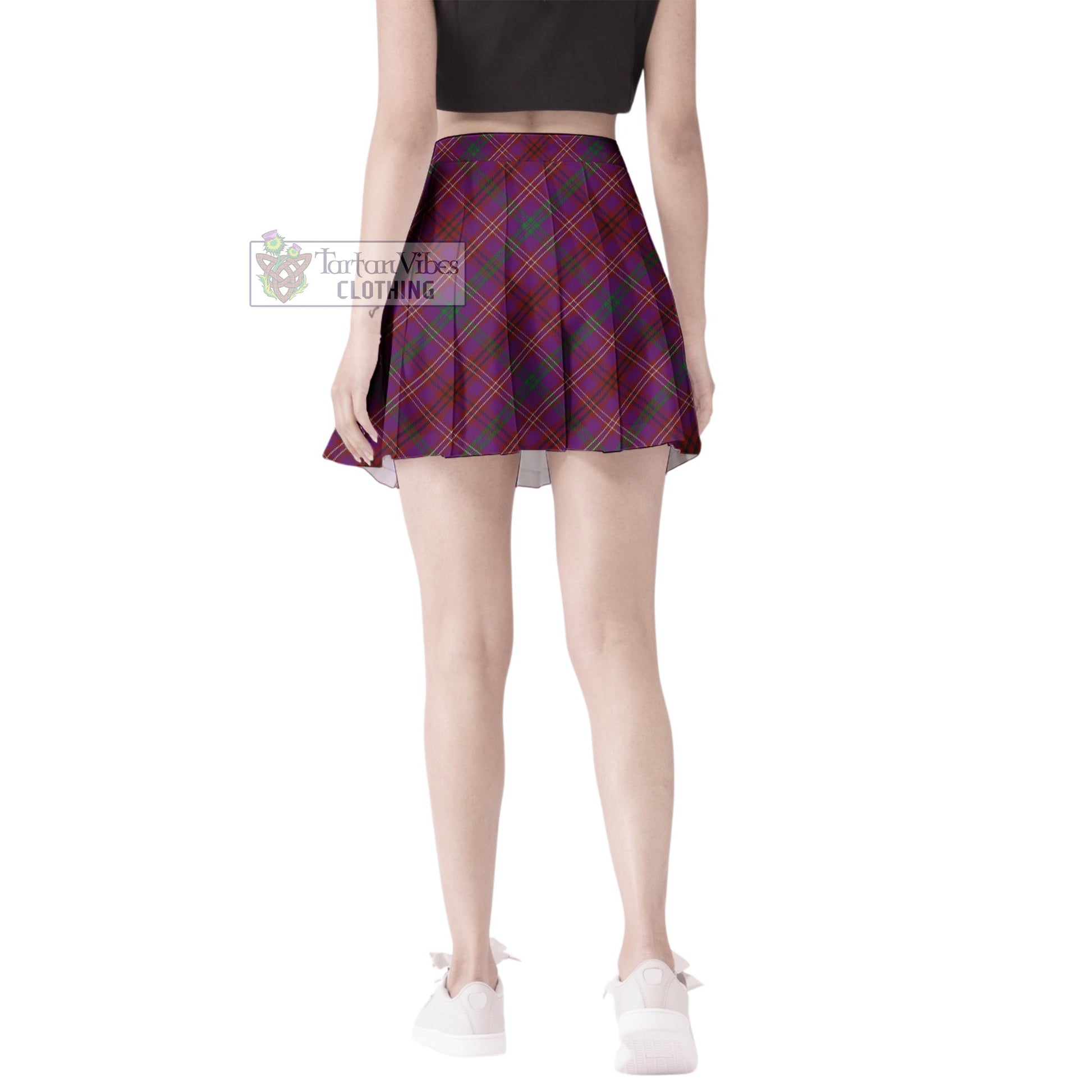 McCall (Caithness) Tartan Women's Plated Mini Skirt Cross Style - Tartan Vibes Clothing
