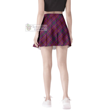 McCall (Caithness) Tartan Women's Plated Mini Skirt Cross Style - Tartan Vibes Clothing
