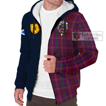 McCall (Caithness) Tartan Sherpa Hoodie Alba with Scottish Lion Royal Arm Half Style - Tartan Vibes Clothing