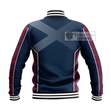 McCall (Caithness) Tartan Baseball Jacket with Family Crest and Lion Rampant Vibes Sport Style - Tartan Vibes Clothing