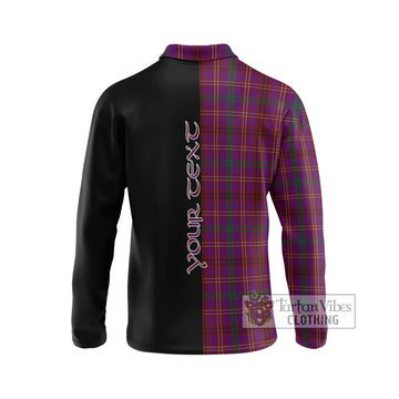 McCall (Caithness) Tartan Long Sleeve Polo Shirt with Family Crest and Half Of Me Style - Tartan Vibes Clothing