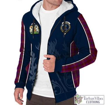 McCall (Caithness) Tartan Sherpa Hoodie with Family Crest and Scottish Thistle Vibes Sport Style - Tartan Vibes Clothing
